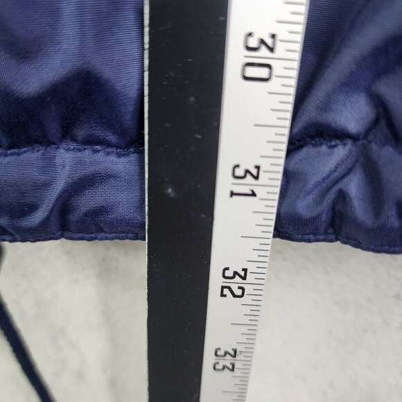 Mens Blue Mountain Tek Nylon Hooded Jacket Coat Drawstrings Full Zip Size XL - Picture 10 of 10